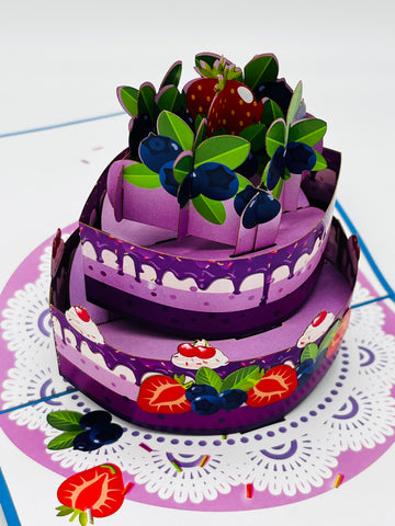 Happy Birthday Fruits Cake