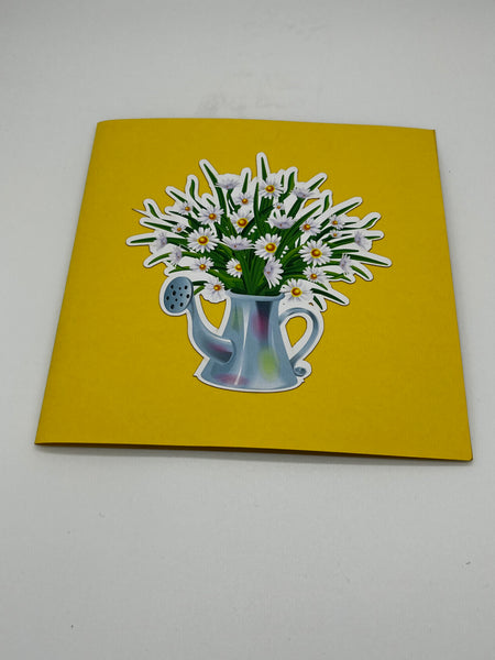 White Daisy Pot