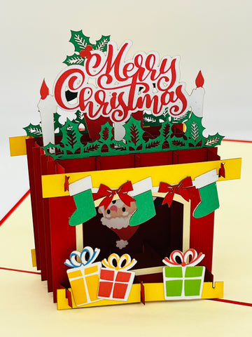 Santa in the chimney